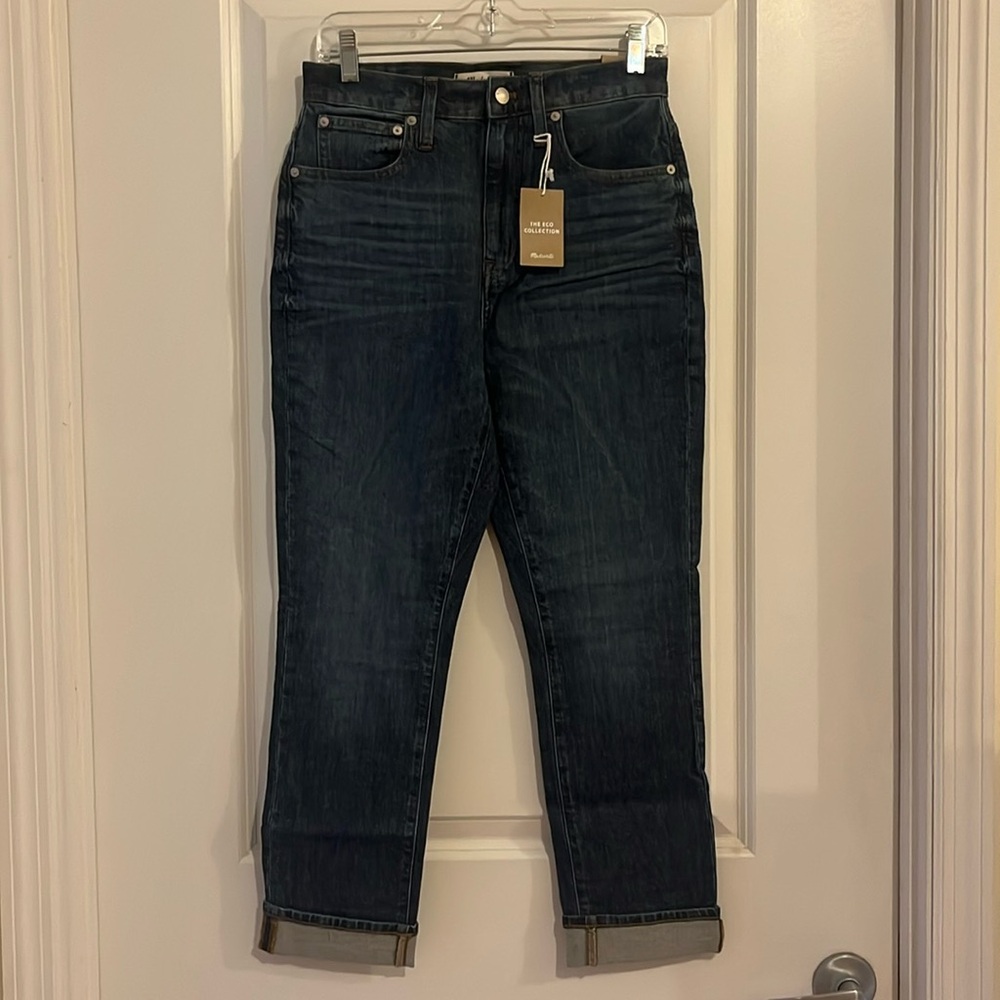 Madewell High-Rise Slim Boyjean Eco Edition in Rosie Wash. Size 27. NEW! 👖✨